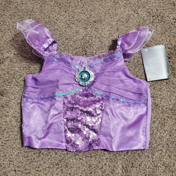 Disney Store The Little Mermaid Princess Ariel Halloween Costume 7/8 top 9/10 - Picture 3 of 14